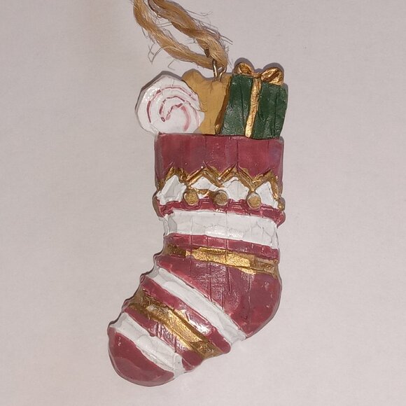 ๐ฏ 10 for $12 / Small Vintage Stocking Christmas Tree Ornament - Picture 10 of 10